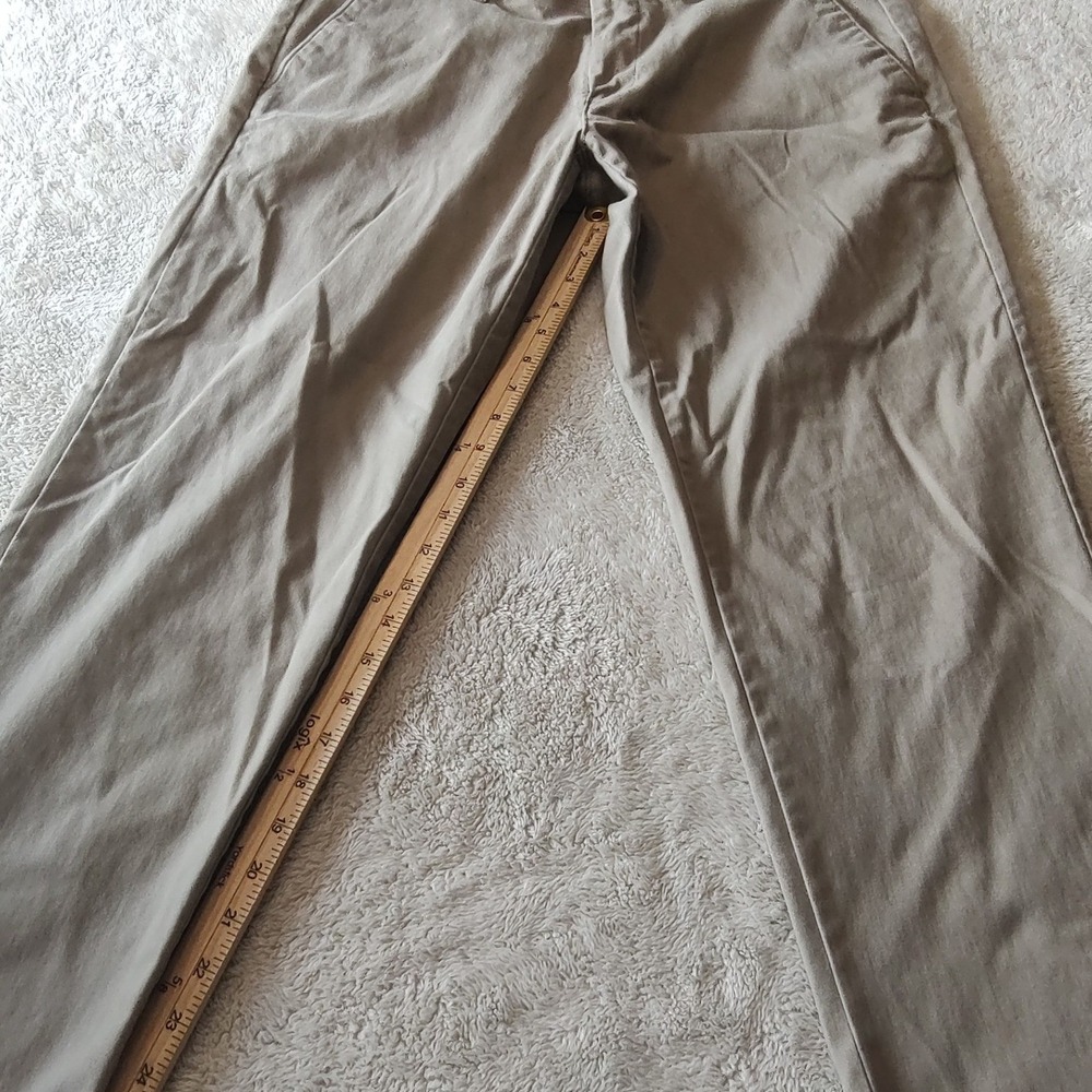 Haggar Life Khaki Comfort Chino‎ Straight Fit Tan Pants 38x30 Stretch Mens